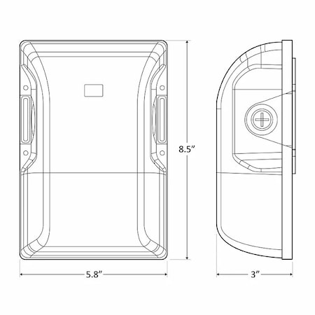 Westgate LED Economy Wall Pack with Photocell, 15W/20W/30W, 120-277V, White LESW-15-30W-MCTP-P-WH